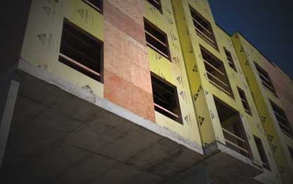 Construction on new condominiums in Sarasota, Florida
