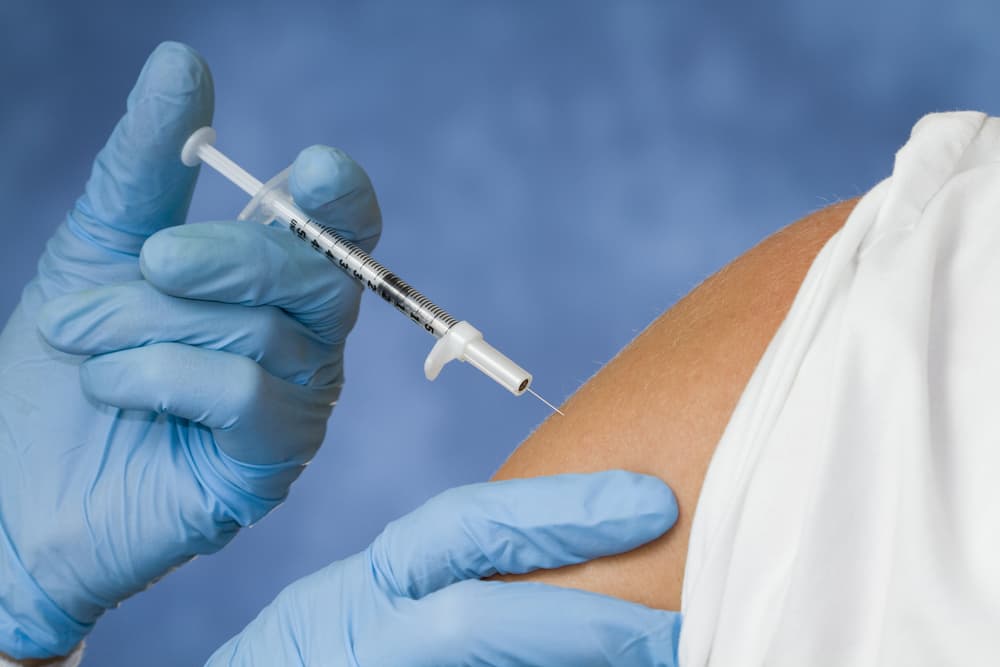 Vaccine Being Administered into the Shoulder