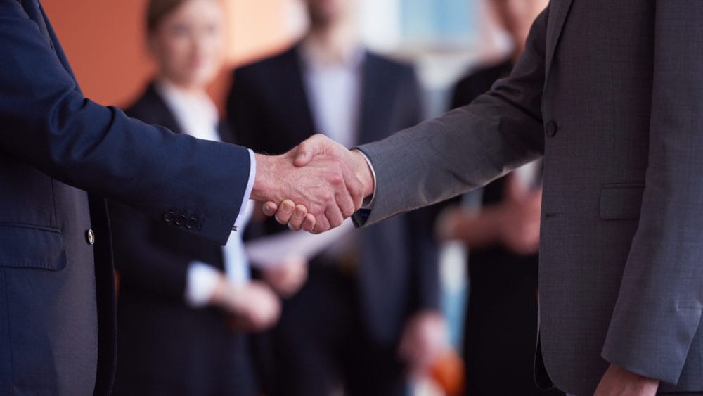 People shaking hands