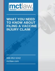 Brochure about filing a vaccine claim in the VICP